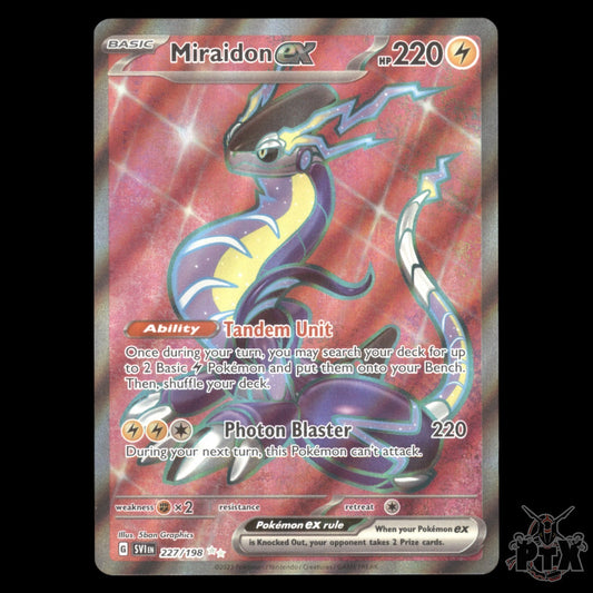 Miraidon ex #227/198 Scarlet & Violet NM/Near Mint Pokemon 2023