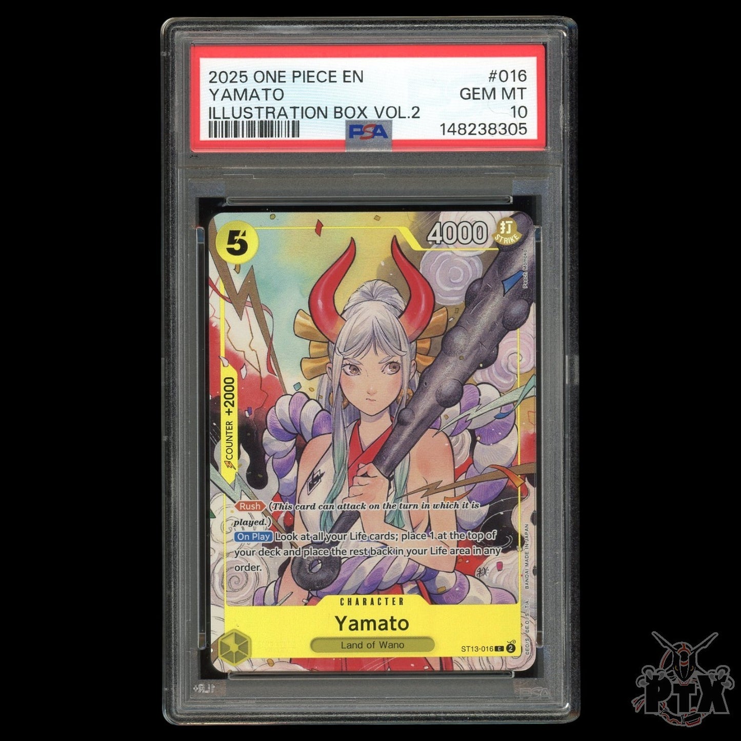 Yamato ST13-016 PSA 10 Illustration Box Vol. 2 One Piece 2025