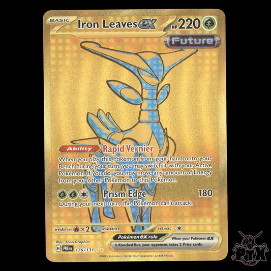 Iron Leaves ex #176/131 Prismatic Evolutions NM/Near Mint Pokémon 2025