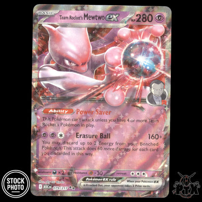 Team Rocket's Mewtwo ex 079/217 ME: Ascended Heroes NM Pokemon