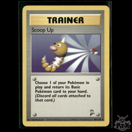 Scoop Up 107/130 Base Set 2 MP Pokemon