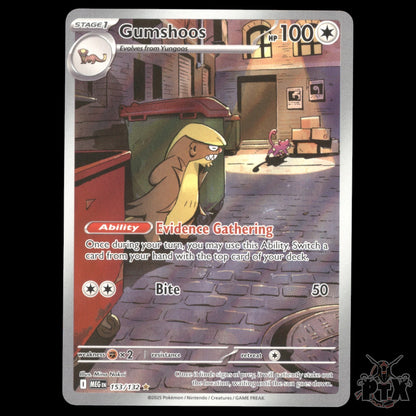 Gumshoos #153/132 Mega Evolution NM/Near Mint Pokemon 2025