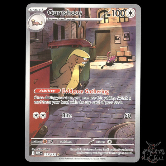Gumshoos #153/132 Mega Evolution NM/Near Mint Pokemon 2025