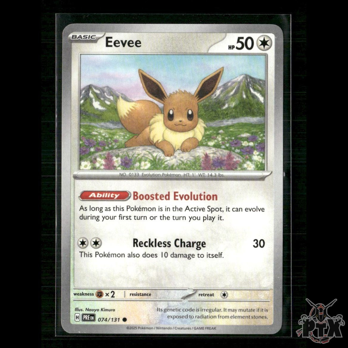 Eevee 074/131 SV: Prismatic Evolutions NM Pokemon