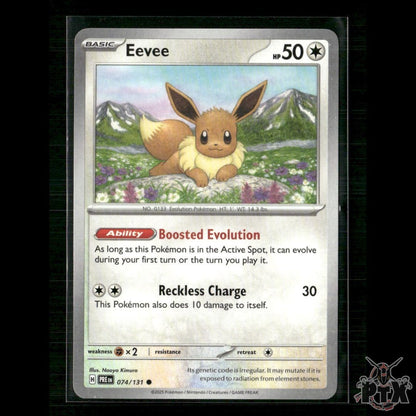 Eevee 074/131 SV: Prismatic Evolutions NM Pokemon