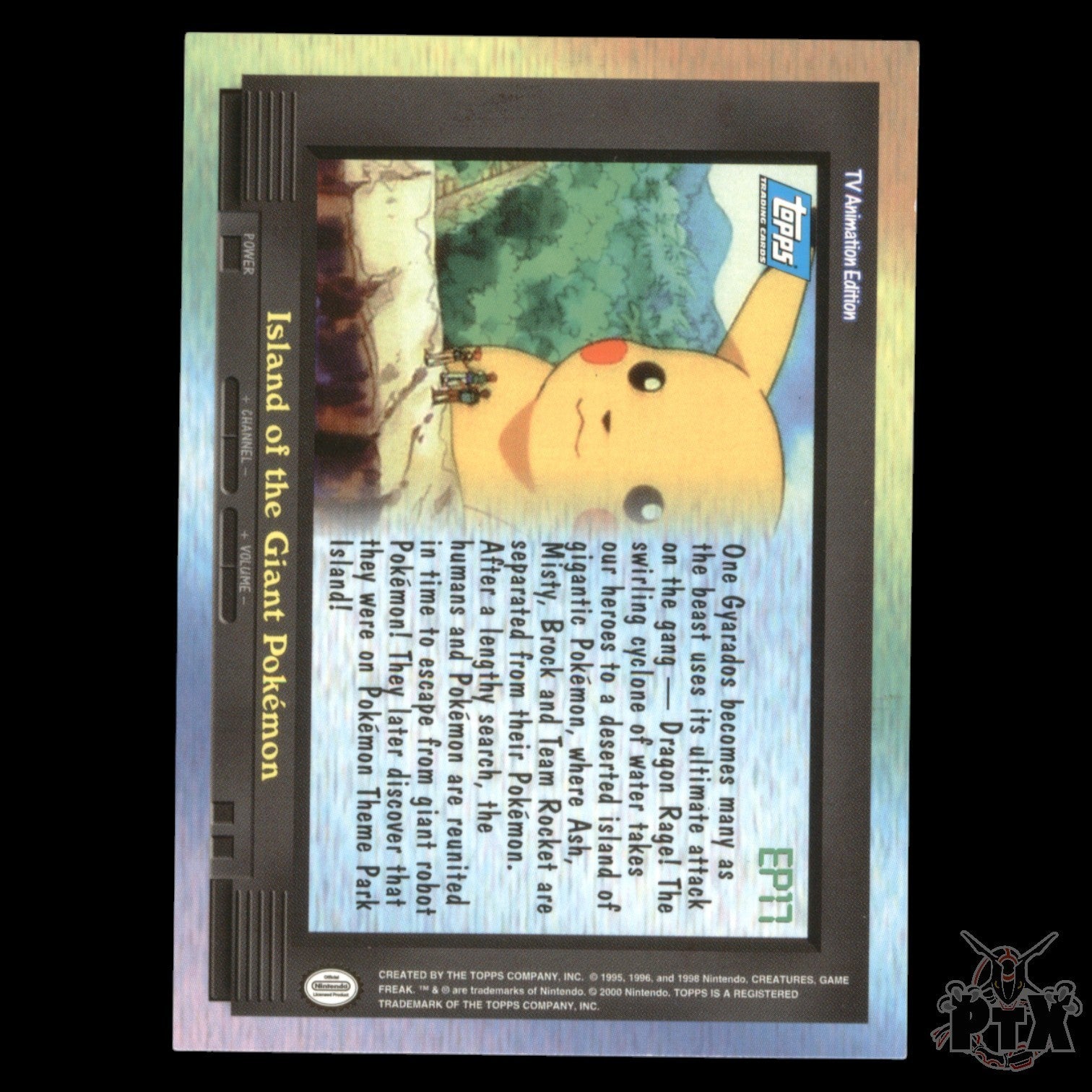 Topps Series 1 EP17 Island of the Giant Pokemon Pokemon 2000