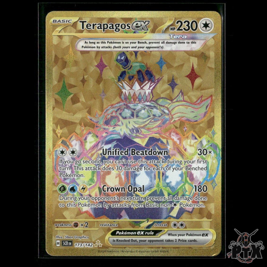 Terapagos ex 173/142 SV07: Stellar Crown NM Pokemon