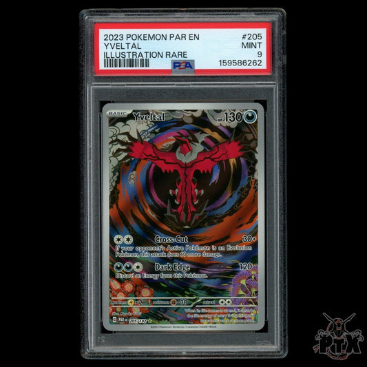 Yveltal 205/182 PSA 9 Paradox Rift Pokemon 2023