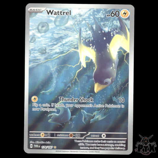 Wattrel #178/167 Twilight Masquerade NM/Near Mint Pokemon 2024