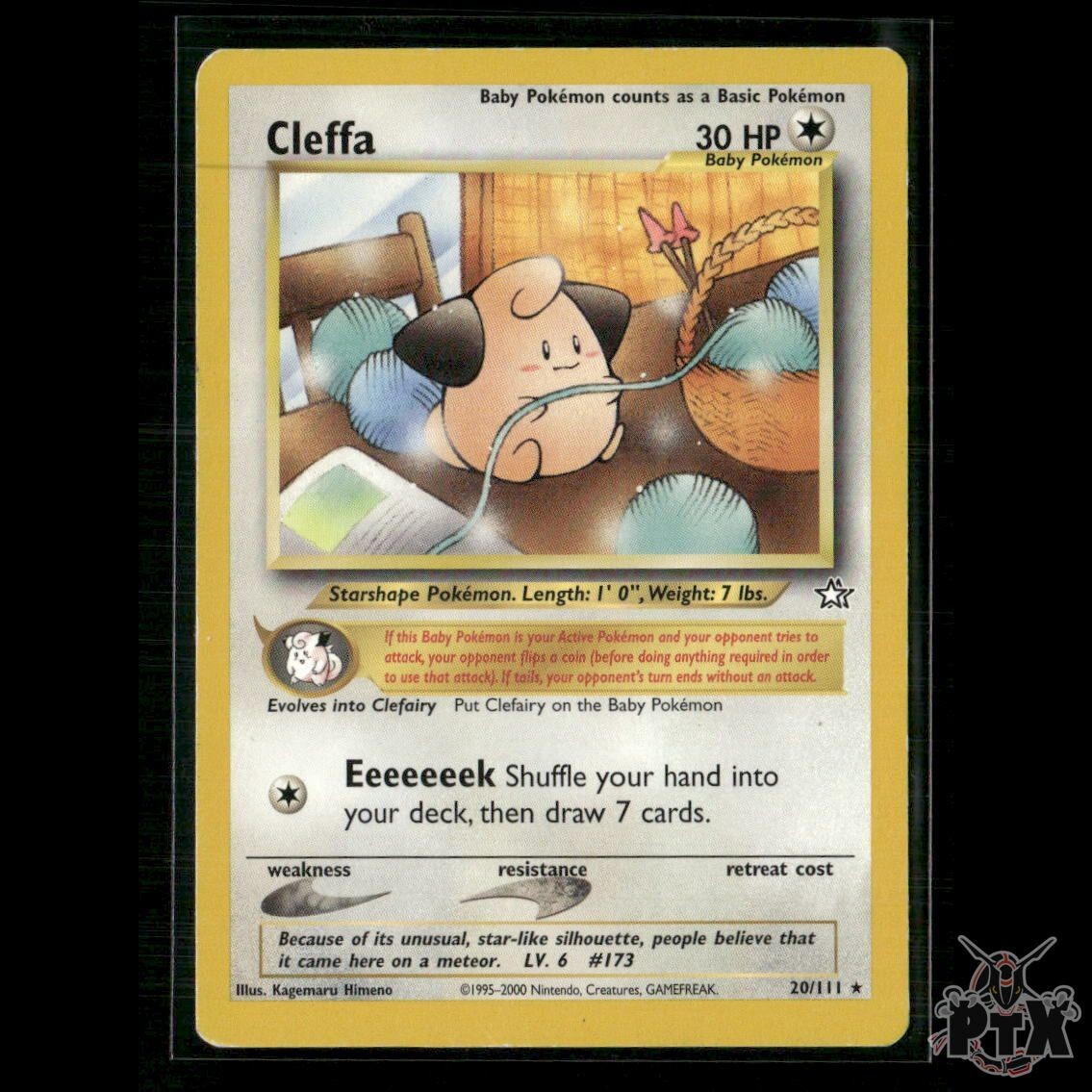 Cleffa 20/111 Neo Genesis HP Pokemon