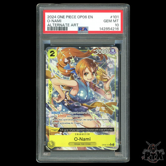 O-Nami OP06-101 PSA 10 Wings of the Captain One Piece