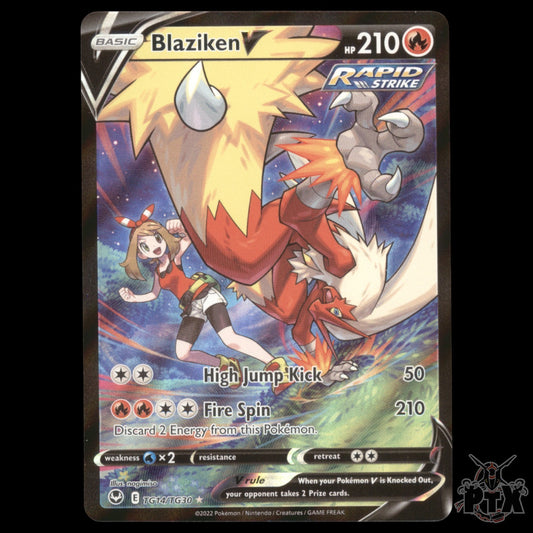 Blaziken V #TG14/TG30 Silver Tempest NM/Near Mint Pokemon 2022
