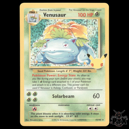 Venusaur #015/102 Celebrations NM/Near Mint Pokemon 2021