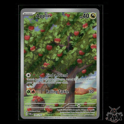 Applin 185/167 SV06: Twilight Masquerade NM Pokemon