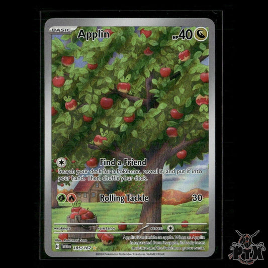 Applin 185/167 SV06: Twilight Masquerade NM Pokemon