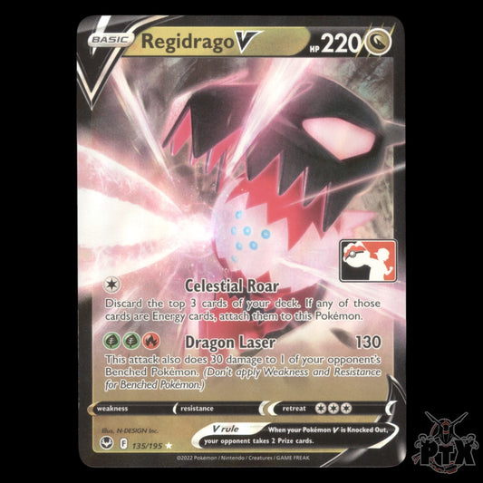 Regidrago V #135/195 Prize Pack Series Three NM/Near Mint Pokemon 2022
