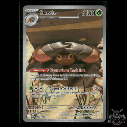 Crustle 186/182 SV10: Destined Rivals NM Pokemon