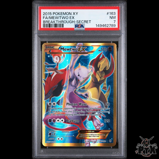 Mewtwo EX 163/162 PSA 7 Breakthrough Pokemon 2015