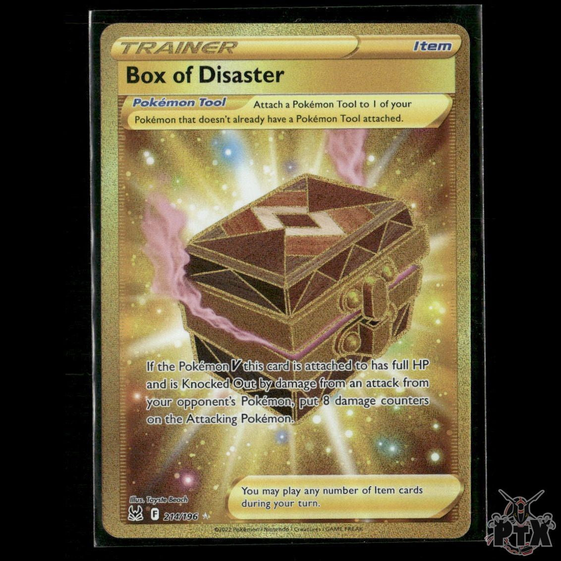 Box of Disaster (Secret) 214/196 SWSH11: Lost Origin NM Pokemon