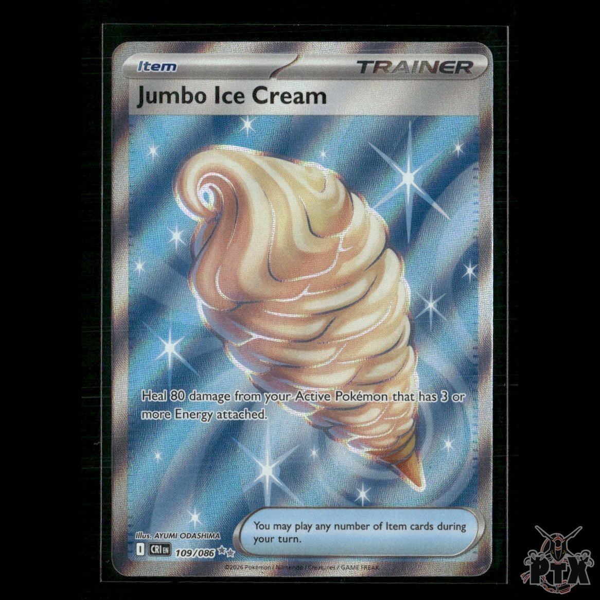 Jumbo Ice Cream 109/086 ME04: Chaos Rising NM Pokemon