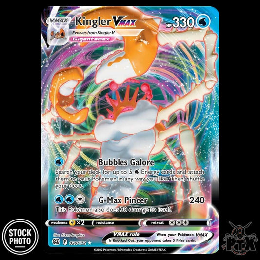 Kingler VMAX #029/172 Brilliant Stars NM/Near Mint Pokemon 2022