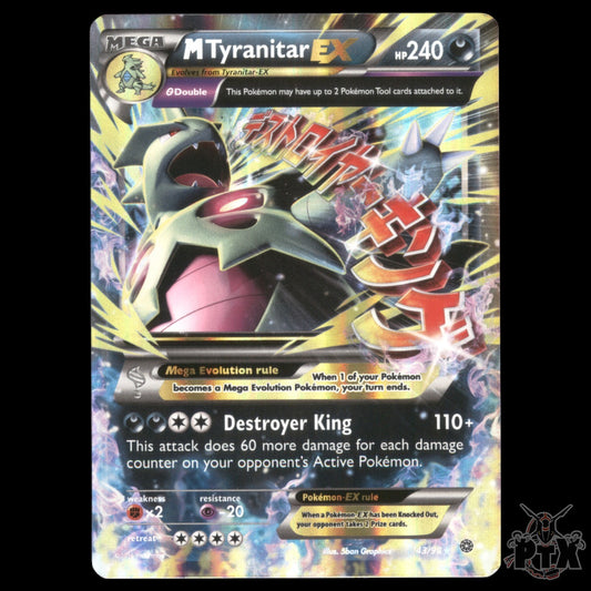 M Tyranitar EX #43/98 Ancient NM/LP Pokemon 2015