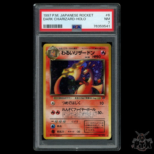 Dark Charizard Holo #6 PSA 7 Japanese Team Rocket Pokemon 1997