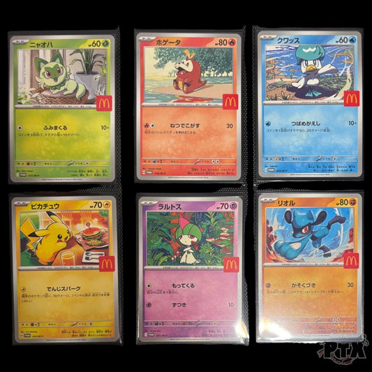 Pikachu 020/M-P McDonald's Promo 2025 Complete 6 Set Pokemon Card Japanese