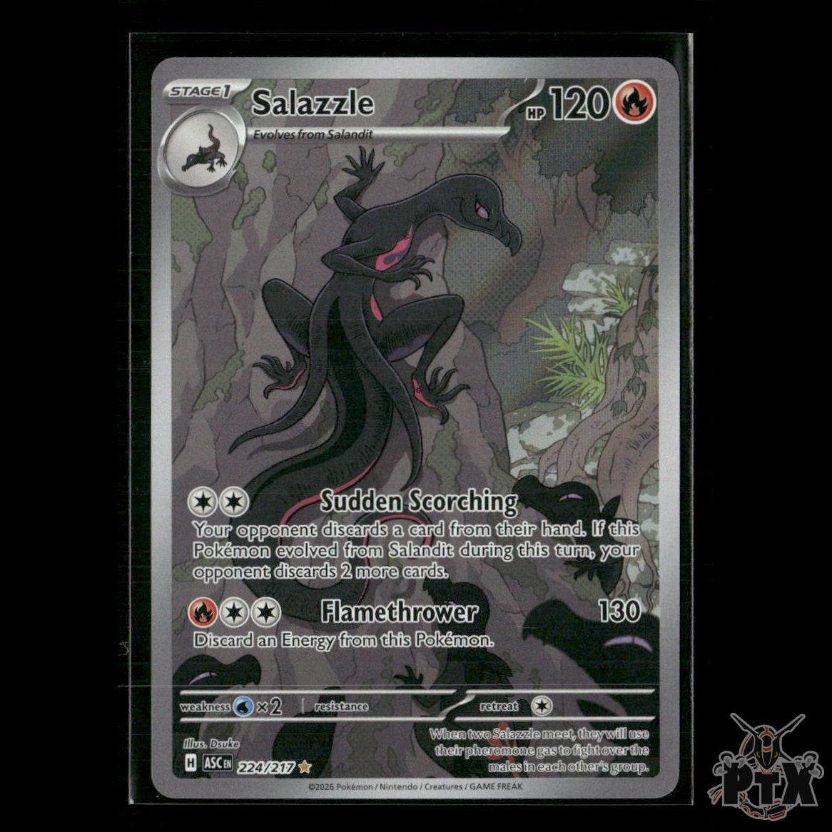 Salazzle 224/217 ME: Ascended Heroes NM Pokemon