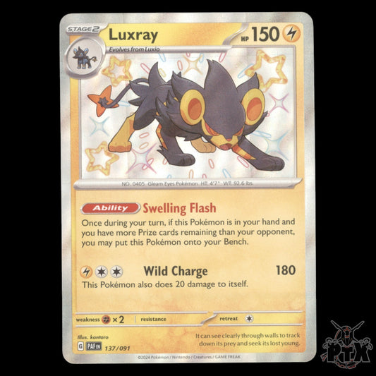 Luxray #137/091 Paldean Fates NM/Near Mint Pokemon 2024
