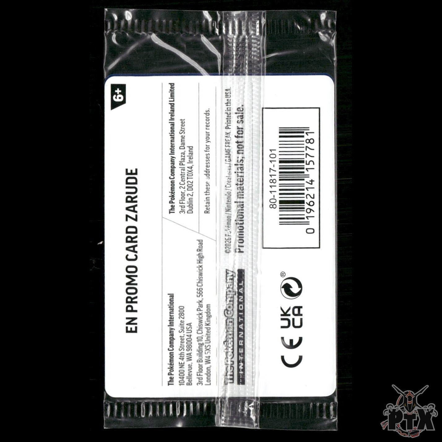 Zarude (What's Your Favorite Stamp) 056/084 Mega Evolution Promo Sealed Pokemon
