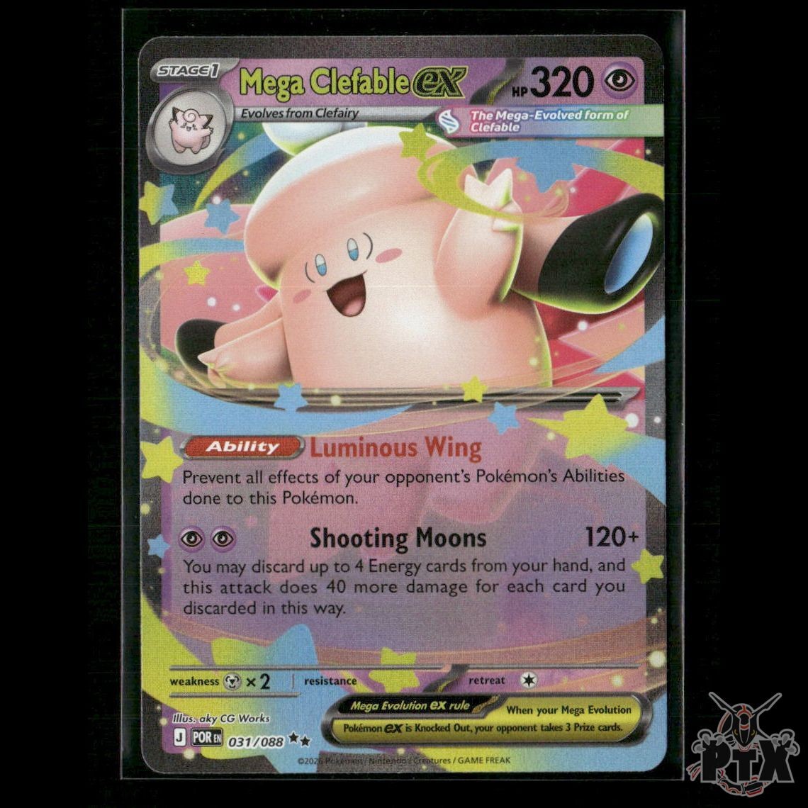 Mega Clefable ex 031/088 ME03: Perfect Order NM Pokemon