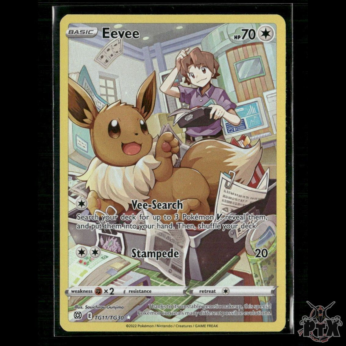 Eevee TG11/TG30 SWSH09: Brilliant Stars Trainer Gallery NM Pokemon