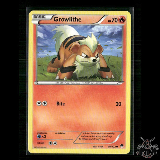 Growlithe 10/122 XY - BREAKpoint LP Pokemon