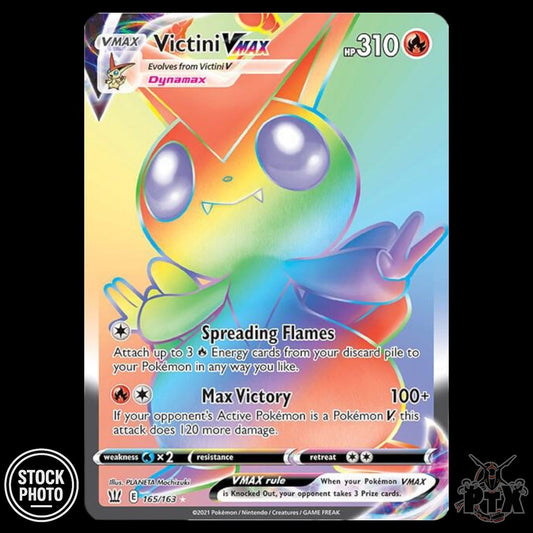Victini VMAX #165/163 Battle Styles NM/Near Mint Pokemon 2021