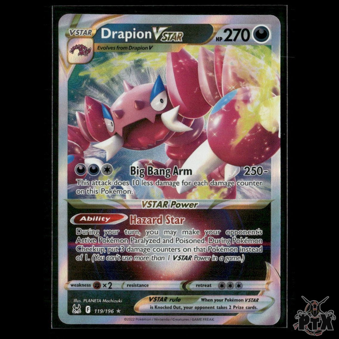 Drapion VSTAR 119/196 SWSH11: Lost Origin NM Pokemon