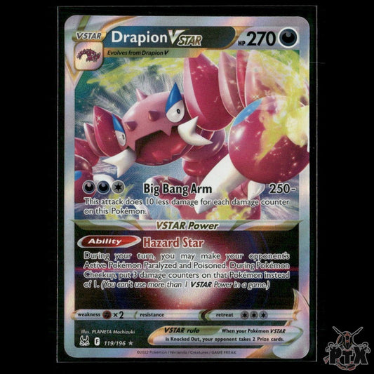 Drapion VSTAR 119/196 SWSH11: Lost Origin NM Pokemon