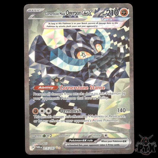 Ogerpon ex #215/167 Twilight Masquerade NM/Near Mint Pokemon 2024