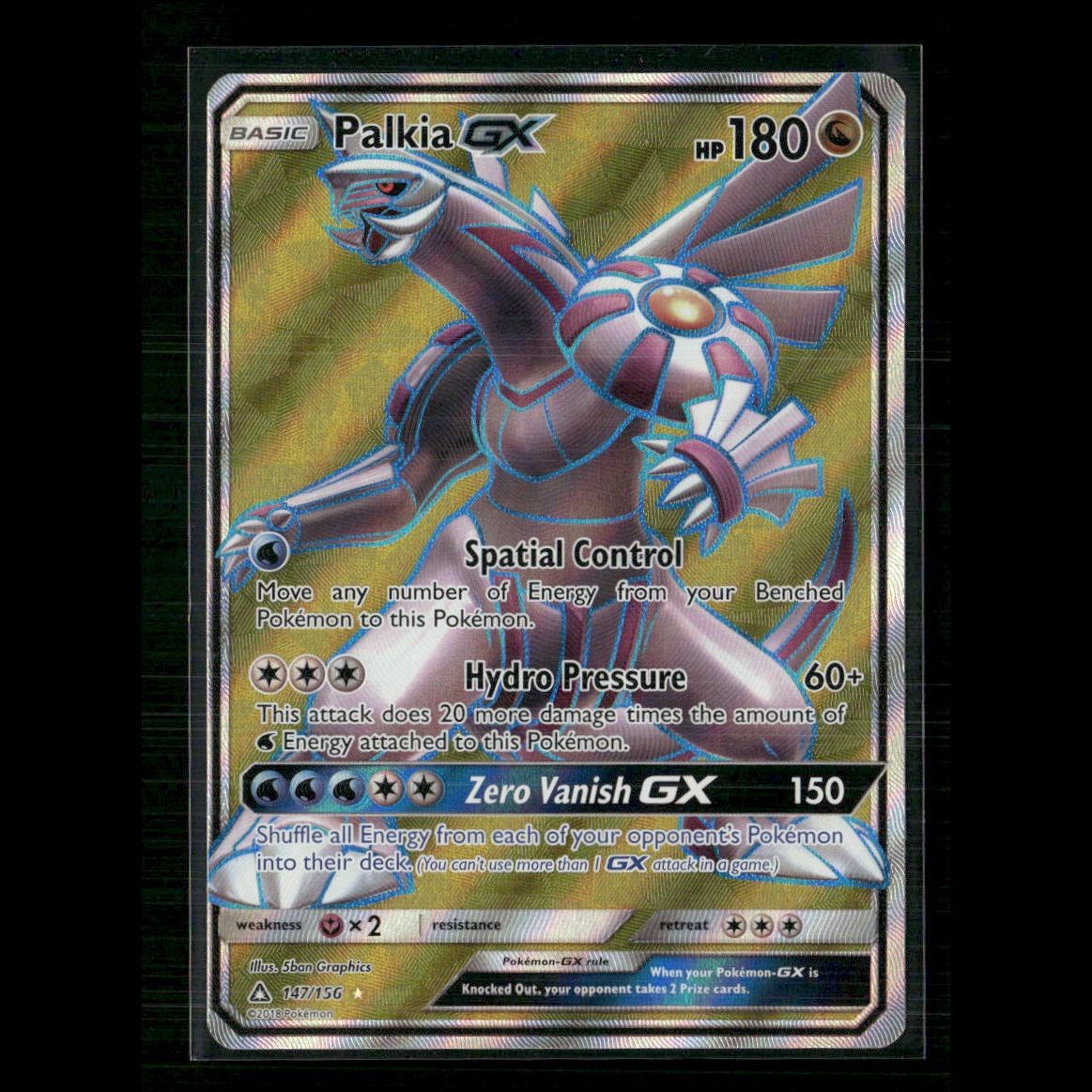 Palkia GX (Full Art) 147/156 SM - Ultra Prism NM Pokemon
