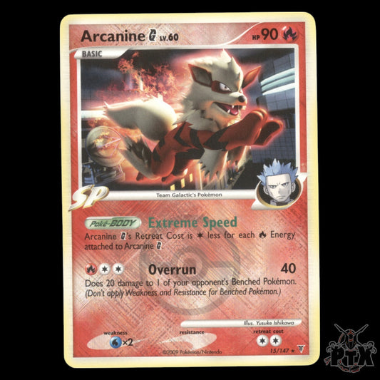 Arcanine Reverse Holo #15/147 League Championship NM/Near Mint Pokemon 2009