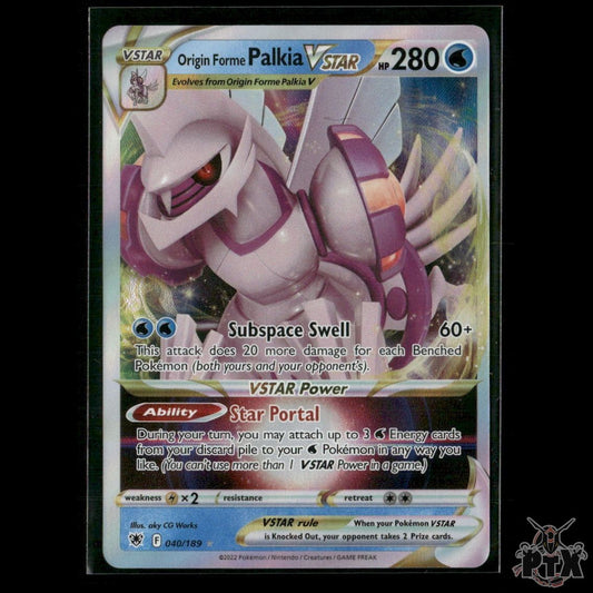 Origin Forme Palkia VSTAR 040/189 SWSH10: Astral Radiance NM Pokemon