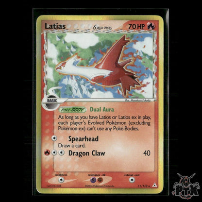 Latias Holo (Delta Species) 11/110 EX Holon Phantoms NM Pokemon