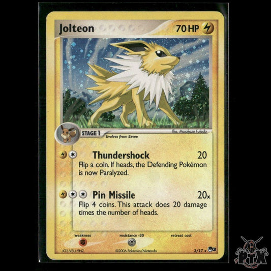 Jolteon Holo 3/17 POP Series 3 MP Pokemon
