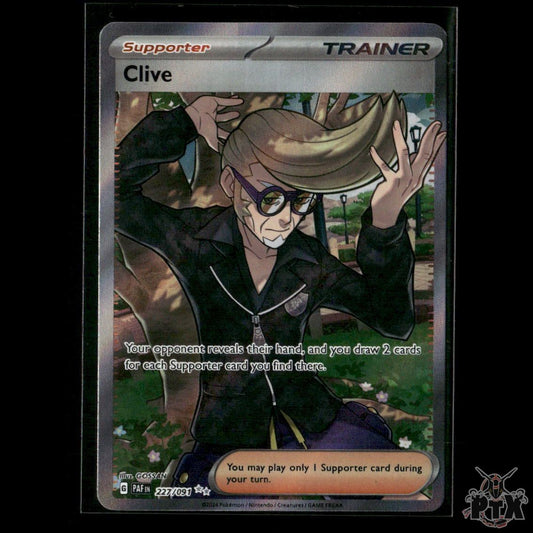 Clive 227/091 SV: Paldean Fates NM Pokemon