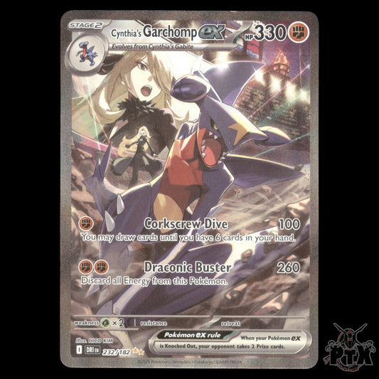 Cynthia's Garchomp ex #232/182 Destined Rivals NM/Near Mint Pokemon 2025