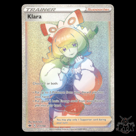 Klara #217/198 Chilling Reign NM/Near Mint Pokemon 2021