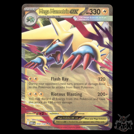Mega Manectric ex #050/132 Mega Evolution NM/Near Mint Pokemon 2025
