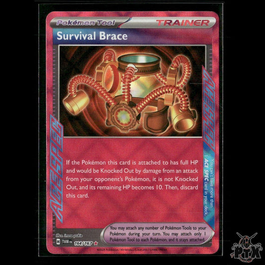 Survival Brace 164/167 SV06: Twilight Masquerade NM Pokemon 2024