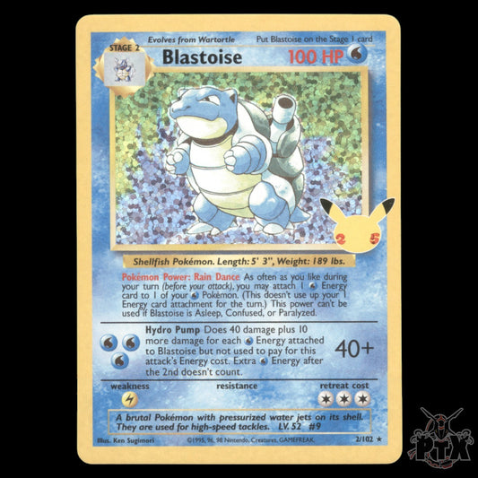 Blastoise #2/102 Celebrations NM/Near Mint Pokemon 2021