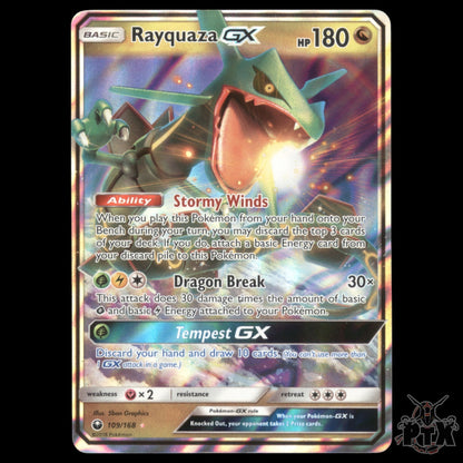 Rayquaza GX #109/168 Celestial Storm MP/Moderatly Played Pokemon 2018
